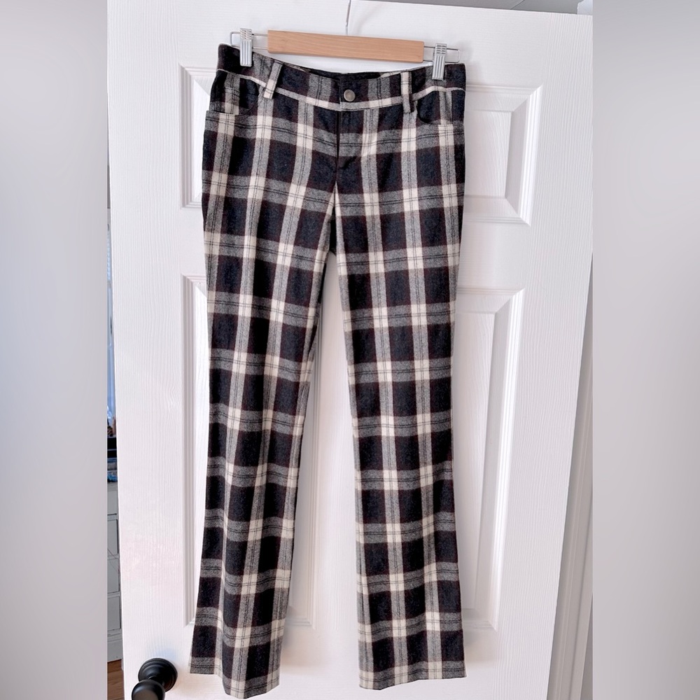 Alice + Olivia Plaid Wool pants. 4